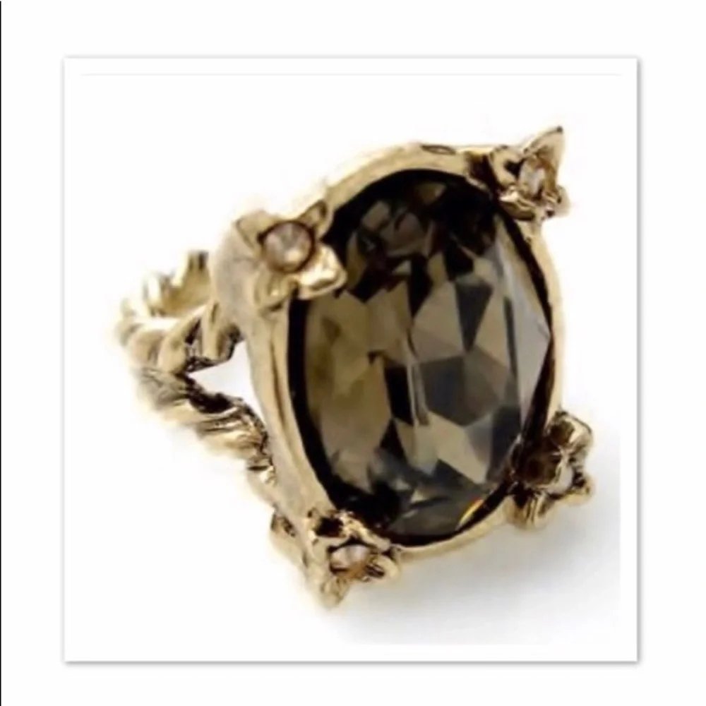 Jessica Elliott Swarovski‎ & Brass Plated Rings